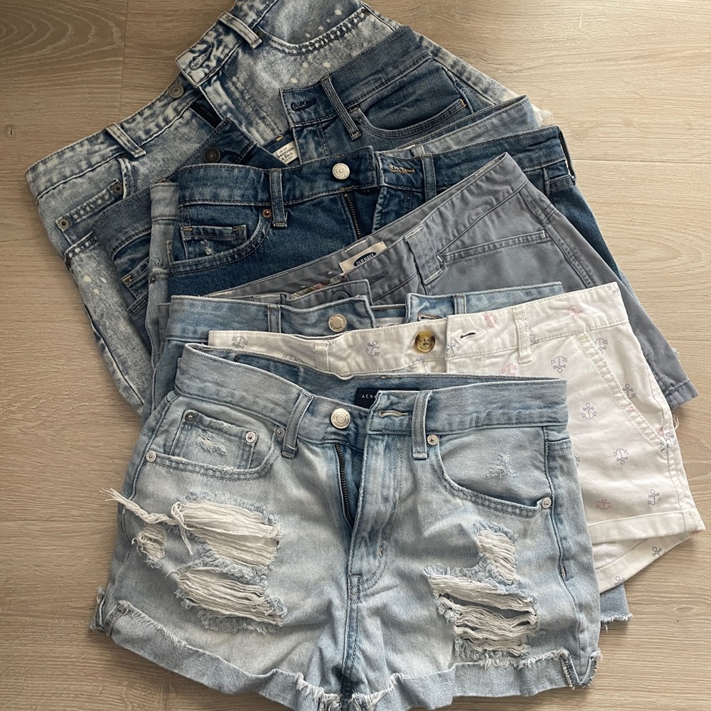 8 pairs of Denim Shorts